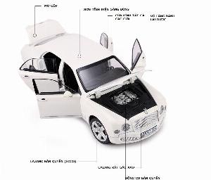 Mô hình xe Bentley Mulsanne 1:24 [Gold] - SP004843 [Double Horse]