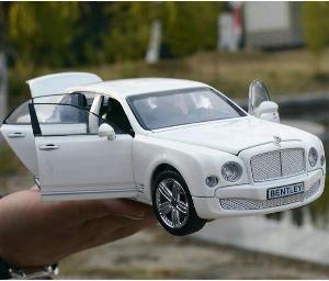 [Double Horse] Mô hình xe Bentley Mulsanne 1:24 [White]