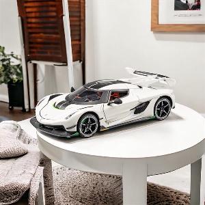 Mô hình xe thể thao Koenigsegg Jesko 1:24 hợp kim có đèn âm thanh