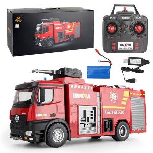 Xe cứu hỏa điều khiển từ xa phun nước chữa cháy có đèn âm thanh