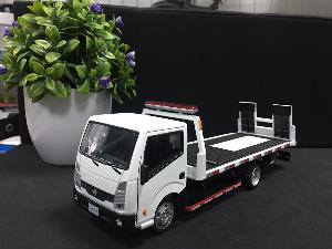 SP005643 [Shenghui] Nissan Rescue Trailer Transport Truck 132 [White] - Xe tải cứu hộ Nissan
